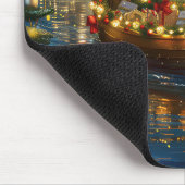 American Akita Weihnachtsfest Reise Mousepad (Ecke)