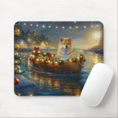 American Akita Weihnachtsfest Reise Mousepad (Mit Mouse)