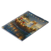 American Akita Weihnachtsfest Reise Notizblock (Linke Seite)