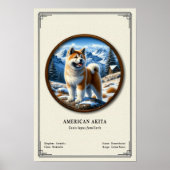 American Akita Zoology Series Poster (Vorne)