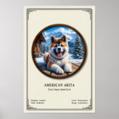 American Akita Zoology Series Poster (Vorne)