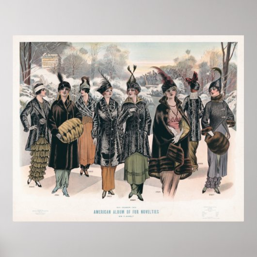 American album of fur new (1914) poster (Vorne)