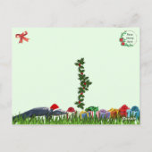 American Alligator Christmas Postcard Postkarte (Rückseite)