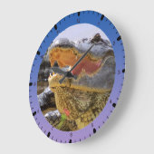 American Alligator Große Wanduhr (Winkel)