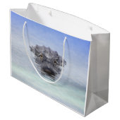 American Alligator – Lake Apopka Wildlife Drive Große Geschenktüte (Rückseite Schrägansicht)