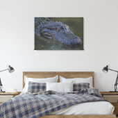 American Alligator Wildlife Fotografy Leinwanddruck (Insitu (Schlafzimmer))