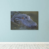 American Alligator Wildlife Fotografy Leinwanddruck (Insitu (Holzboden))
