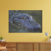 American Alligator Wildlife Fotografy Leinwanddruck (Insitu (Wohnzimmer))