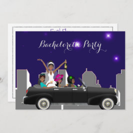 American American Bachlorette Party Invitation Einladung