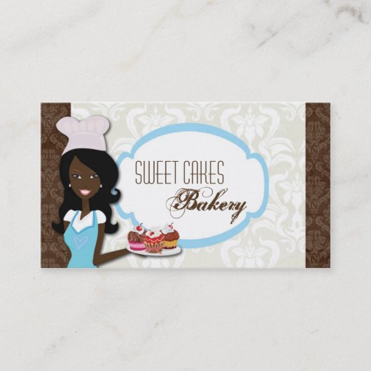 American American Baker Cup Cakes Business Card Visitenkarte (Vorderseite)