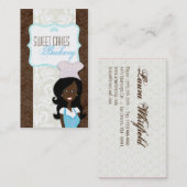 American American Baker Cup Cakes Business Card Visitenkarte (Vorne/Hinten)