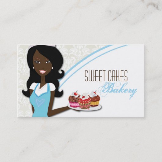 American American Baker Cup Cakes Business Card Visitenkarte (Vorderseite)