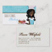 American American Baker Cup Cakes Business Card Visitenkarte (Vorne/Hinten)