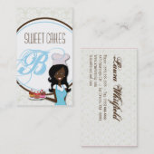 American American Baker Cup Cakes Business Card Visitenkarte (Vorne/Hinten)