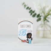 American American Baker Cup Cakes Business Card Visitenkarte (Stehend Vorderseite)