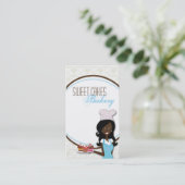 American American Baker Cup Cakes Business Card Visitenkarte (Stehend Vorderseite)