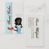 American American Baker Cup Cakes Business Card Visitenkarte (Vorne/Hinten)
