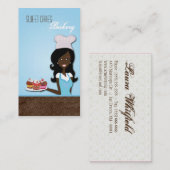 American American Baker Cup Cakes Business Card Visitenkarte (Vorne/Hinten)