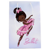 American American Ballerina Pink Tutu Ballett Tanz Mittlere Geschenktüte (Vorderseite)