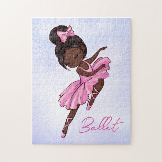 American American Ballerina Pink Tutu Ballett Tanz Puzzle (Vertikal)