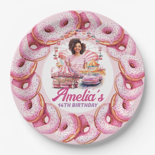 American American Birthday Custom Pappteller (Vorderseite)