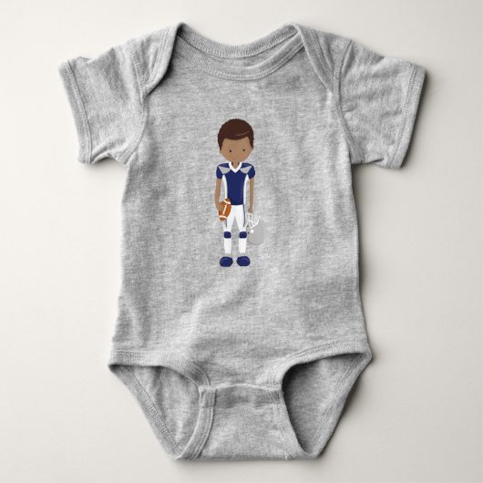 American American Boy, American Football, Rugby Baby Strampler (Vorderseite)