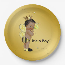 American American Boy Bee Baby Shower Pappteller