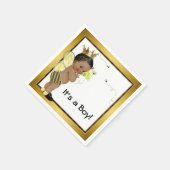 American American Boy Bumble Bee Baby Dusche Serviette (Ecke)