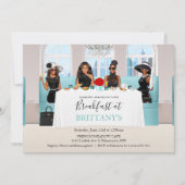 American American Bridal Black Dress Table Einladung (Vorderseite)