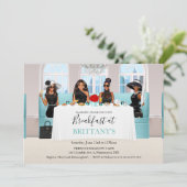 American American Bridal Black Dress Table Einladung (Stehend Vorderseite)