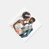 American American Bridal Couple Serviette (Ecke)