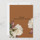 American American Bride & Groom Terracotta Wedding Einladung (Rückseite)