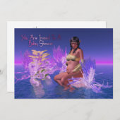 American American Elf Baby Dusche Einladung (Vorne/Hinten)