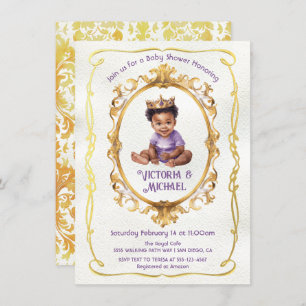 American American Gold Prince Baby Dusche Einladung