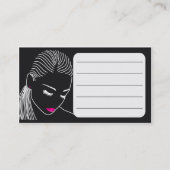 American American Hair Braider Salon Business Card Visitenkarte (Rückseite)