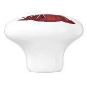 American American Ladybug Fee Party Keramikknauf (Seitenansicht)