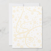 American American Lingerie Brautparty Yellow Einladung (Rückseite)