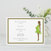 American American Mama Baby Shower Einladung (Stehend Vorderseite)