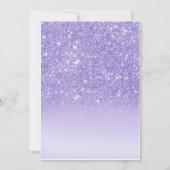 American American Pink Lila Gold Baby Showcard Einladung (Rückseite)