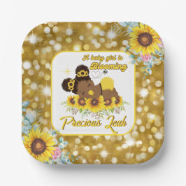 American American Sunflower Baby Showroom sein Mäd Pappteller