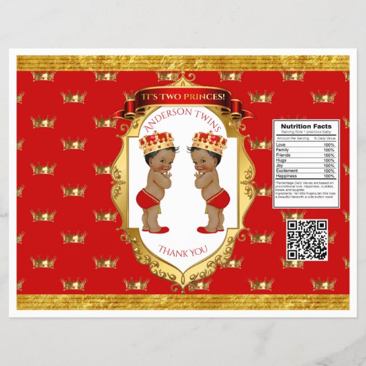 American American Twin Boys Red Gold Chip Bag Flyer (Vorne)