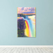 American and Horseshoe Falls in der Dämmerung Leinwanddruck (Insitu (Holzboden))