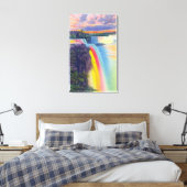 American and Horseshoe Falls in der Dämmerung Leinwanddruck (Insitu (Schlafzimmer))