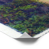 American and Horseshoe Falls in der Dämmerung Poster (Ecke)