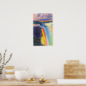 American and Horseshoe Falls in der Dämmerung Poster (Küche)