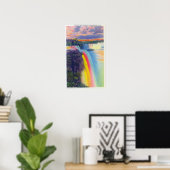 American and Horseshoe Falls in der Dämmerung Poster (Heimbüro)