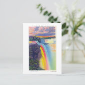 American and Horseshoe Falls in der Dämmerung Postkarte (Stehend Vorderseite)