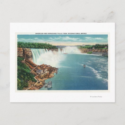 American and Horseshoe Falls Postkarte (Vorderseite)