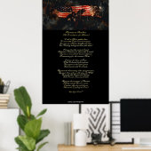 American Anthem Patriotic Art & Gedicht Poster (Heimbüro)