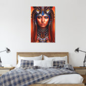 American Apache Canvas Print Leinwanddruck (Insitu (Schlafzimmer))